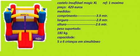 castelo insuflável magic xl       ref. 1maxima   preço  429 euros
